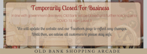 Temporary Closing Banner Level 3